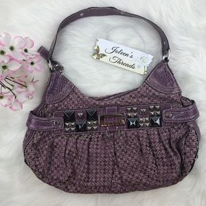 Guess Purple Hobo Bag